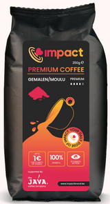 GEMALEN (PREMIUM) IMPACT-KOFFIE - 1 DOOS (10 x 250g)