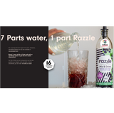 CUBZZ RAZZLE MIX & DRINK SIROOP (1 fles = 16 porties van 275ml) - Zwarte bessen + Appel + Dragon