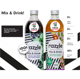 CUBZZ RAZZLE MIX & DRINK SIROOP (1 fles = 16 porties van 275ml) - Zwarte bessen + Appel + Dragon