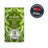 GREEN TEA - "Supreme Matcha Green" - CUBZZ by PUKKA HERBS (20 piramide-zakjes)