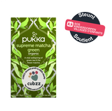 GREEN TEA - "Supreme Matcha Green" - CUBZZ by PUKKA HERBS (20 piramide-zakjes)